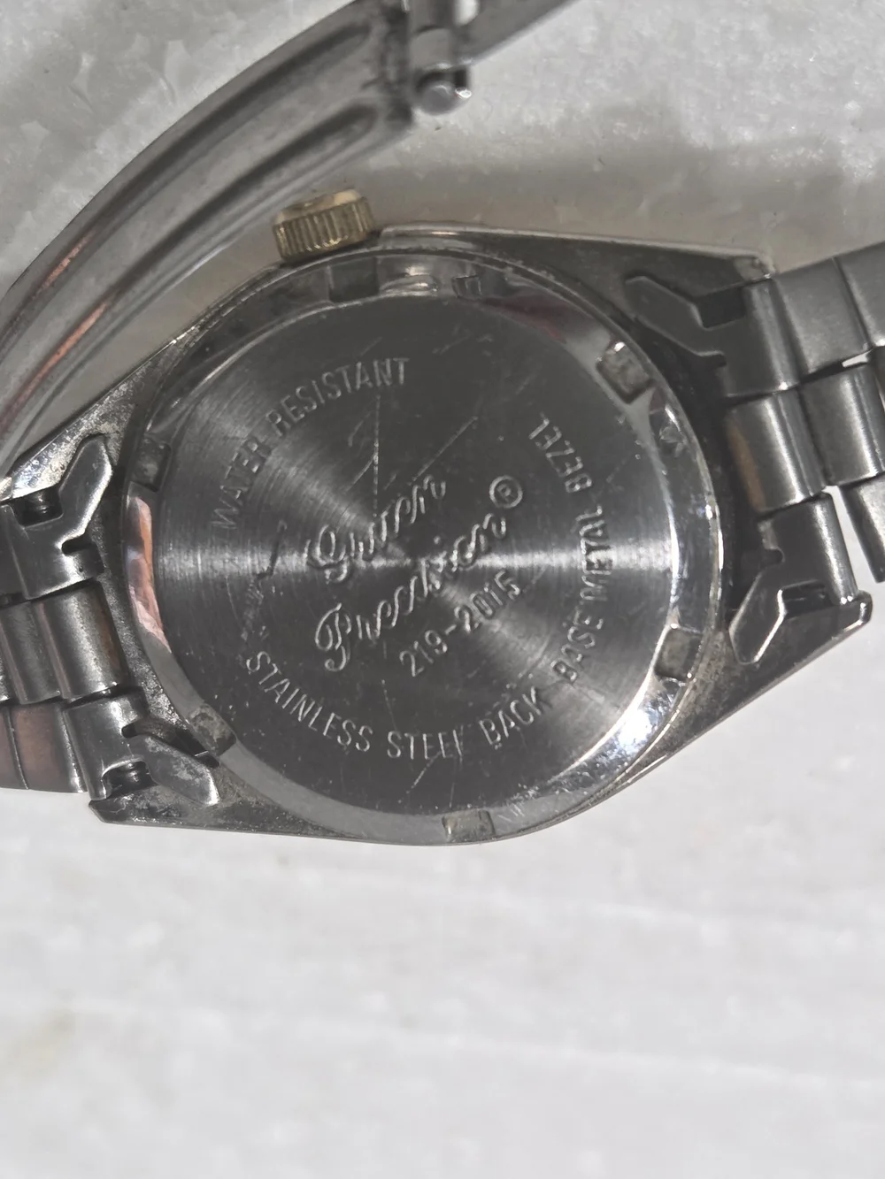 GRUEN PRECISION 219-2015 Two-Tone Women's Wristwatch with Crystal Markers AND DA